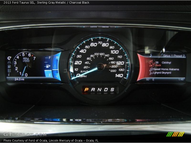 Sterling Gray Metallic / Charcoal Black 2013 Ford Taurus SEL