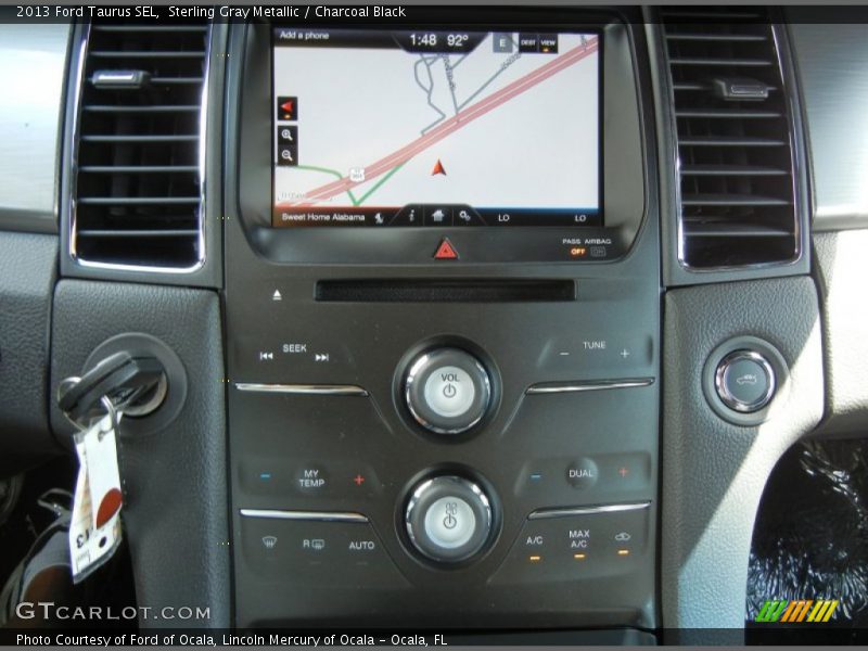 Sterling Gray Metallic / Charcoal Black 2013 Ford Taurus SEL