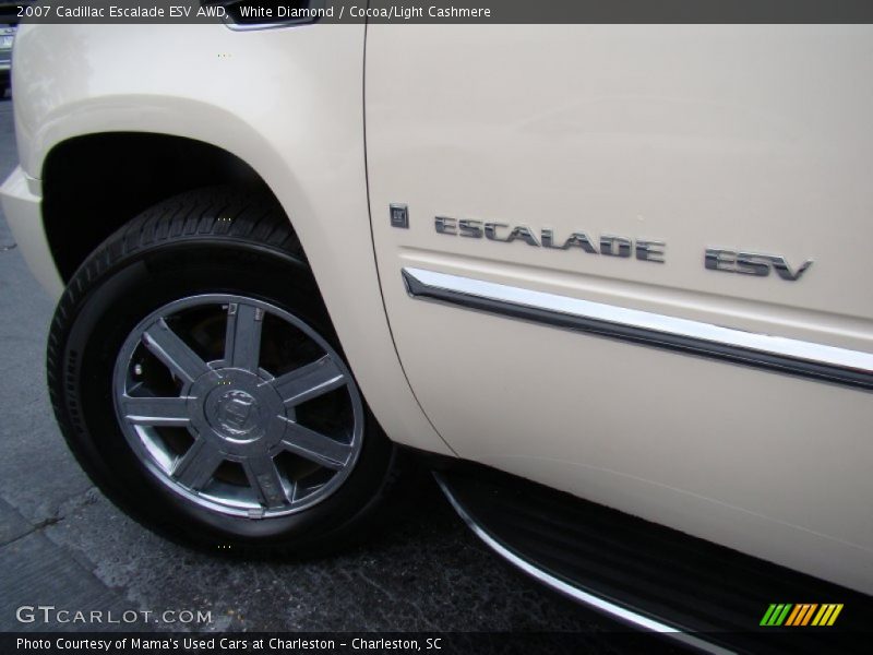 White Diamond / Cocoa/Light Cashmere 2007 Cadillac Escalade ESV AWD