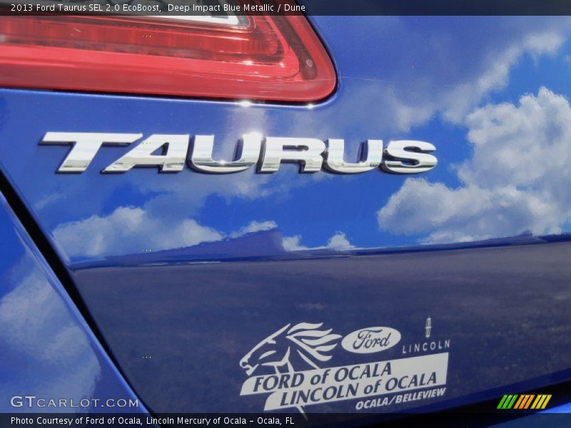 Deep Impact Blue Metallic / Dune 2013 Ford Taurus SEL 2.0 EcoBoost