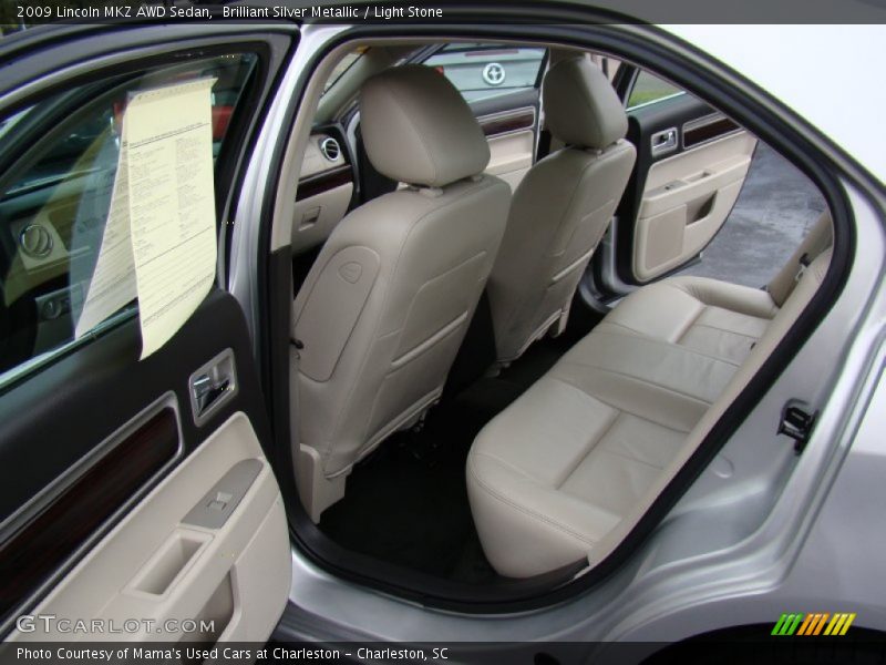 Brilliant Silver Metallic / Light Stone 2009 Lincoln MKZ AWD Sedan