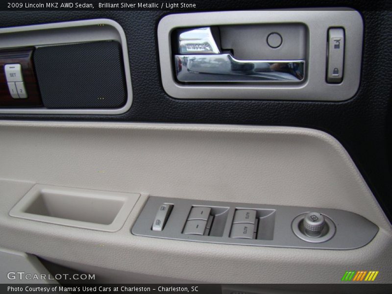 Brilliant Silver Metallic / Light Stone 2009 Lincoln MKZ AWD Sedan