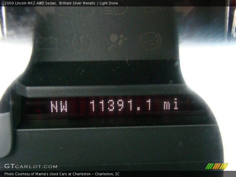 Brilliant Silver Metallic / Light Stone 2009 Lincoln MKZ AWD Sedan