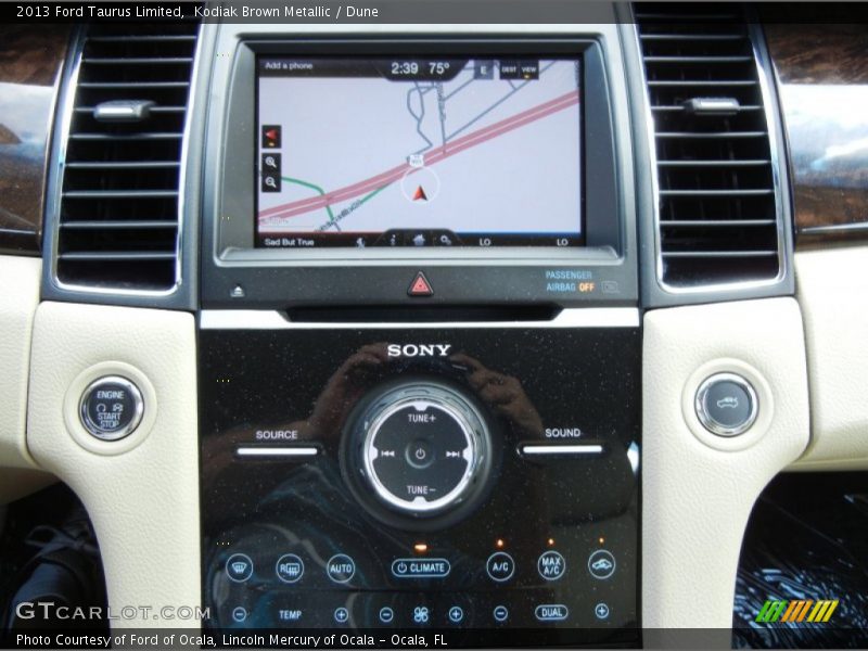Navigation of 2013 Taurus Limited