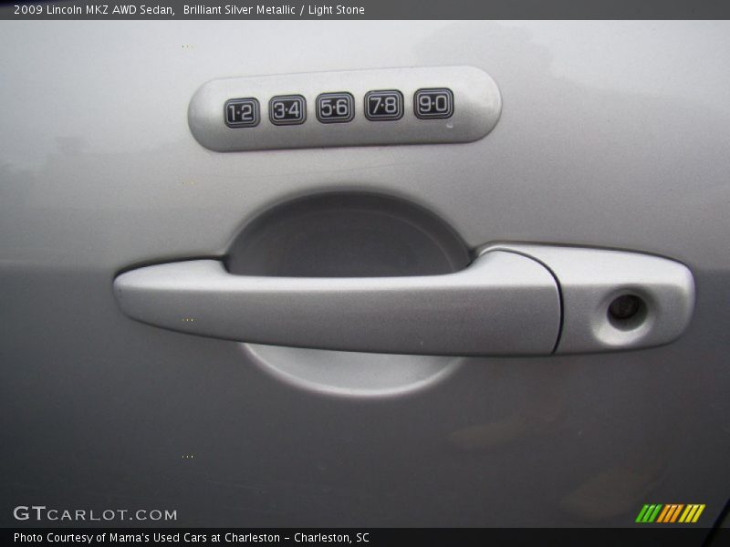 Brilliant Silver Metallic / Light Stone 2009 Lincoln MKZ AWD Sedan