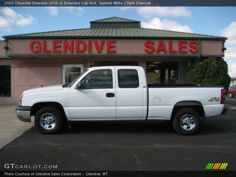 Summit White / Dark Charcoal 2003 Chevrolet Silverado 1500 LS Extended Cab 4x4