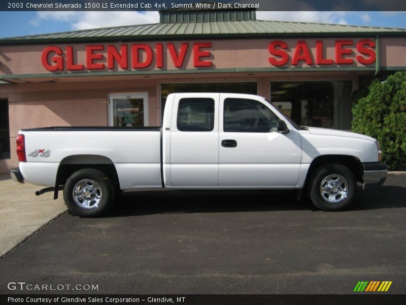 Summit White / Dark Charcoal 2003 Chevrolet Silverado 1500 LS Extended Cab 4x4