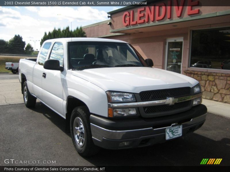 Summit White / Dark Charcoal 2003 Chevrolet Silverado 1500 LS Extended Cab 4x4