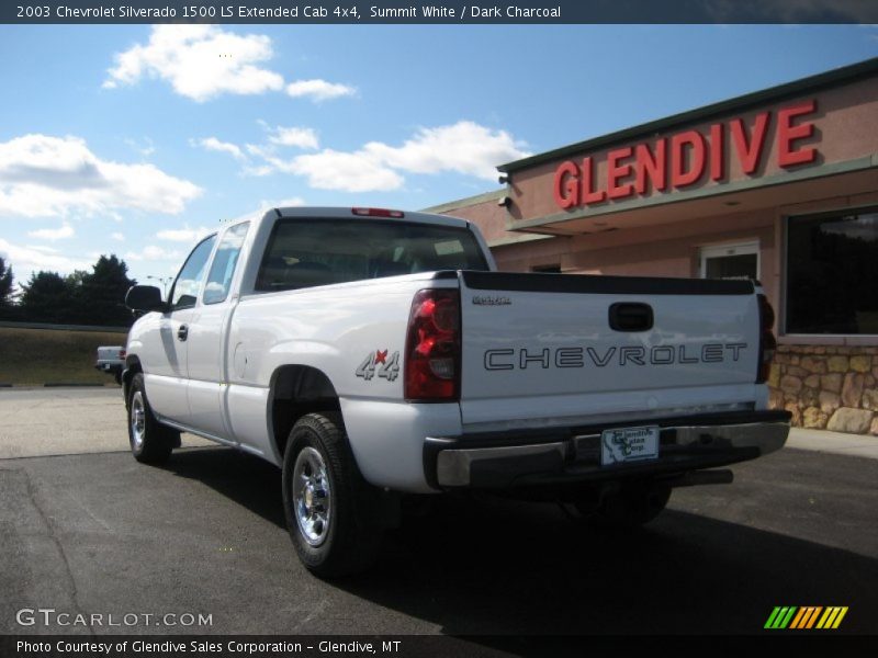Summit White / Dark Charcoal 2003 Chevrolet Silverado 1500 LS Extended Cab 4x4