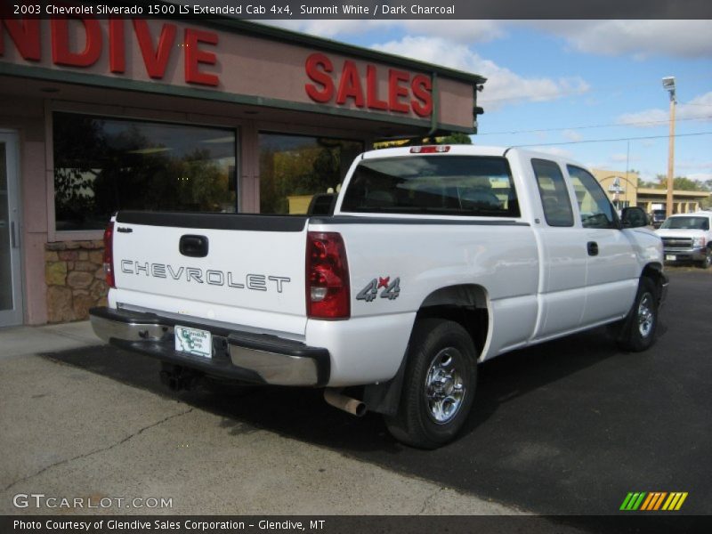 Summit White / Dark Charcoal 2003 Chevrolet Silverado 1500 LS Extended Cab 4x4