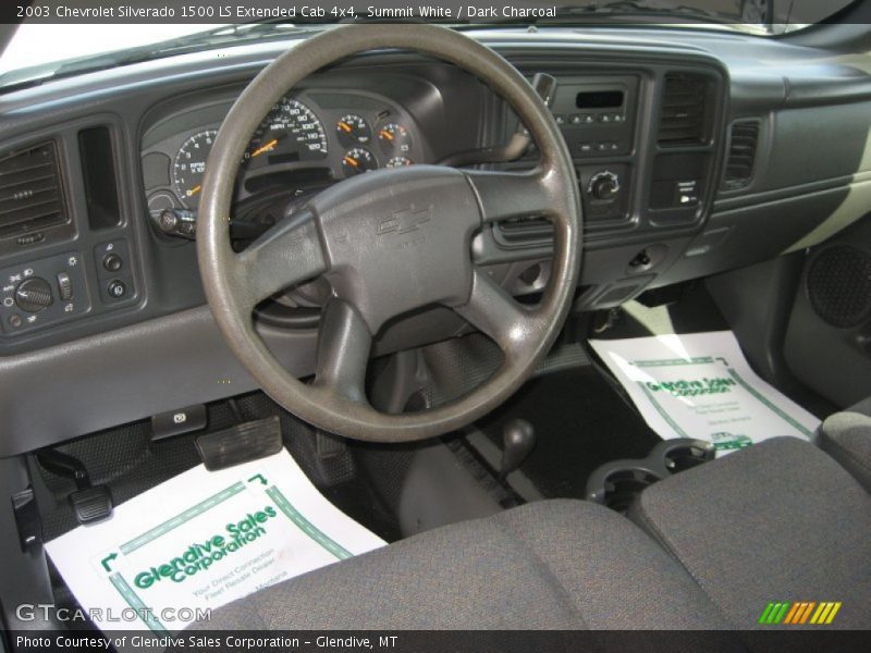 Summit White / Dark Charcoal 2003 Chevrolet Silverado 1500 LS Extended Cab 4x4