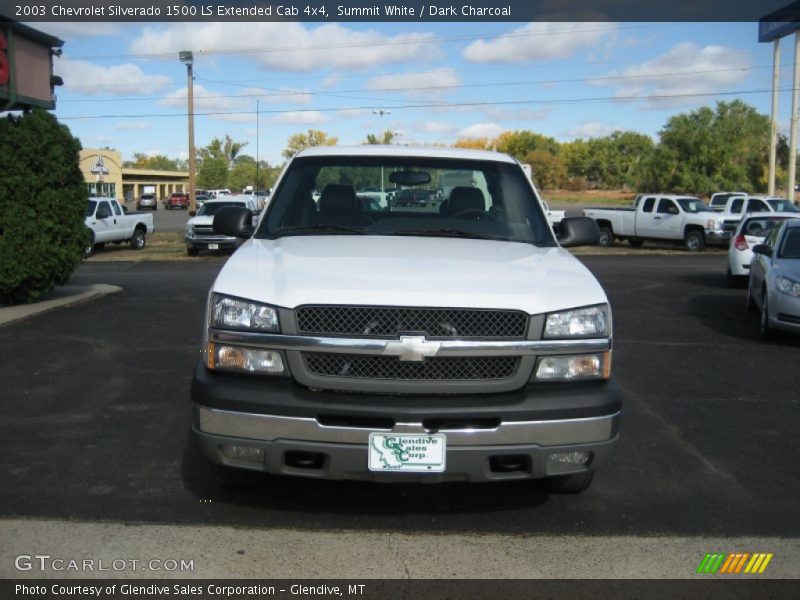 Summit White / Dark Charcoal 2003 Chevrolet Silverado 1500 LS Extended Cab 4x4