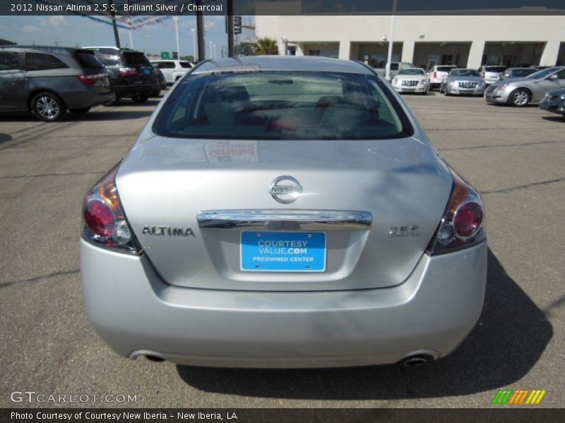 Brilliant Silver / Charcoal 2012 Nissan Altima 2.5 S