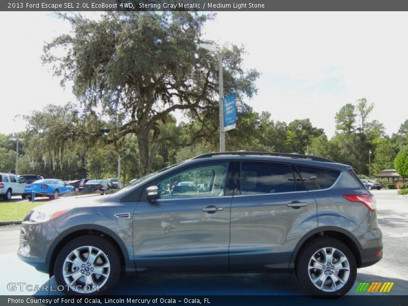Sterling Gray Metallic / Medium Light Stone 2013 Ford Escape SEL 2.0L EcoBoost 4WD