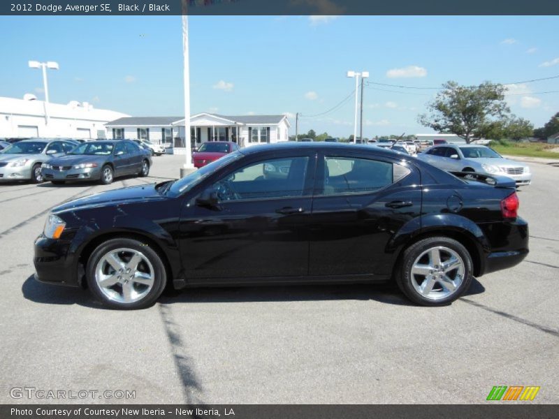 Black / Black 2012 Dodge Avenger SE