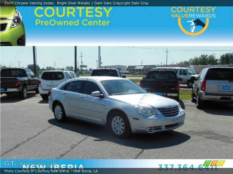 Bright Silver Metallic / Dark Slate Gray/Light Slate Gray 2007 Chrysler Sebring Sedan