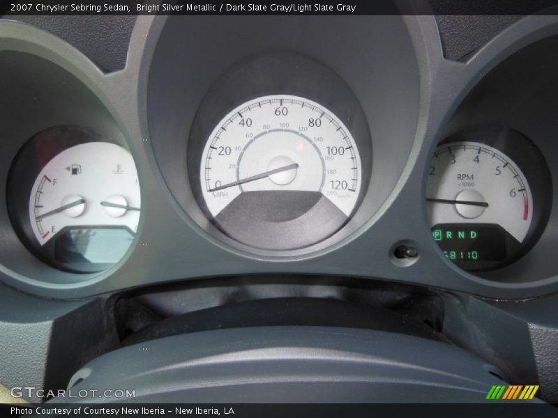 Bright Silver Metallic / Dark Slate Gray/Light Slate Gray 2007 Chrysler Sebring Sedan