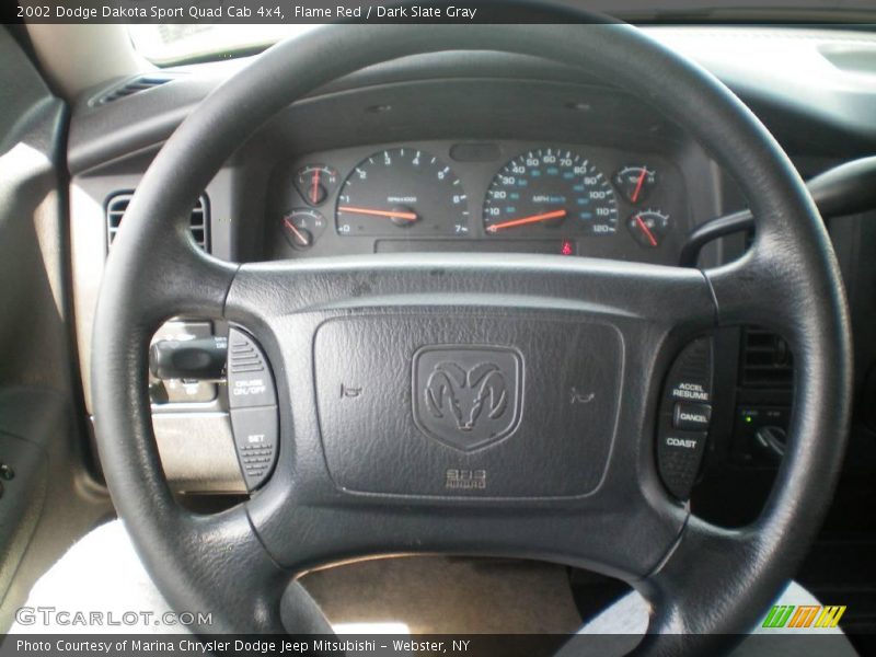 Flame Red / Dark Slate Gray 2002 Dodge Dakota Sport Quad Cab 4x4