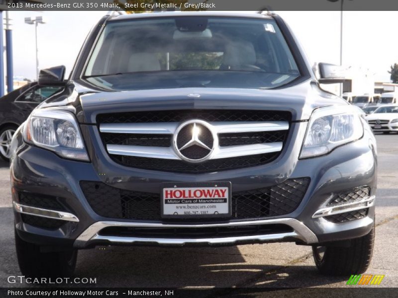 Steel Grey Metallic / Grey/Black 2013 Mercedes-Benz GLK 350 4Matic