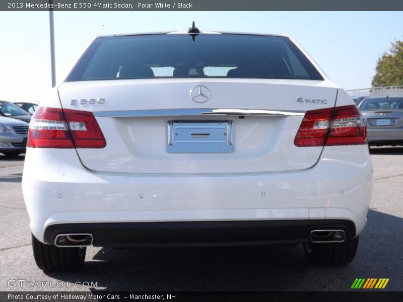 Polar White / Black 2013 Mercedes-Benz E 550 4Matic Sedan