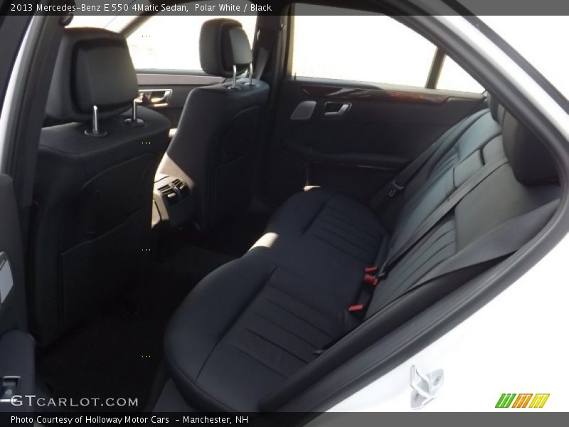 Polar White / Black 2013 Mercedes-Benz E 550 4Matic Sedan