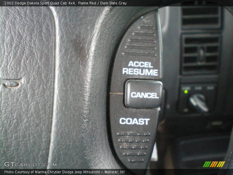 Flame Red / Dark Slate Gray 2002 Dodge Dakota Sport Quad Cab 4x4