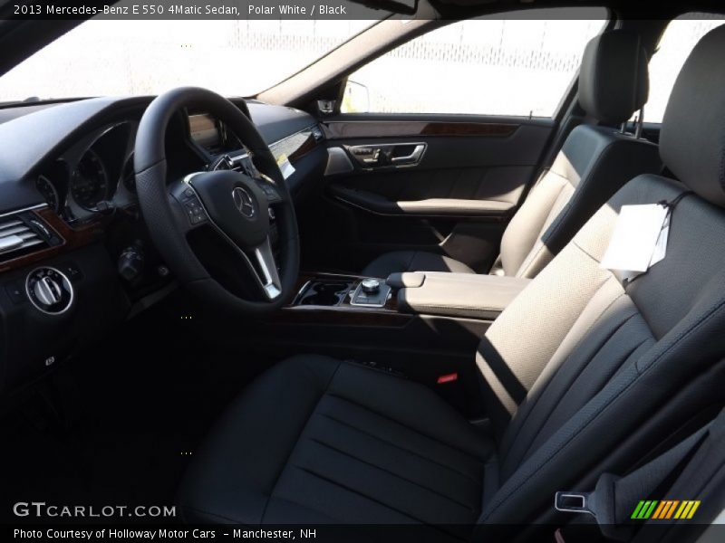 Polar White / Black 2013 Mercedes-Benz E 550 4Matic Sedan