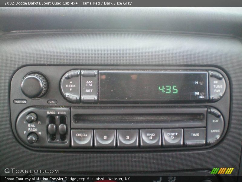 Flame Red / Dark Slate Gray 2002 Dodge Dakota Sport Quad Cab 4x4