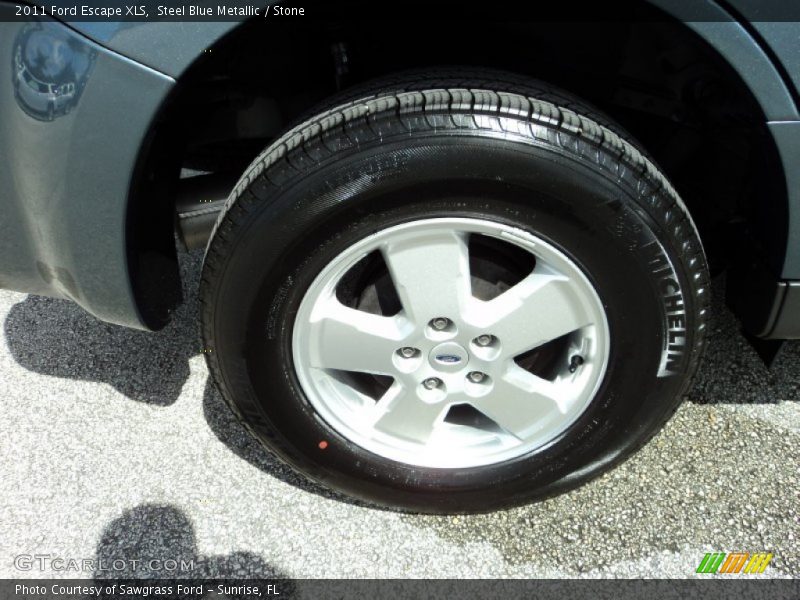 Steel Blue Metallic / Stone 2011 Ford Escape XLS