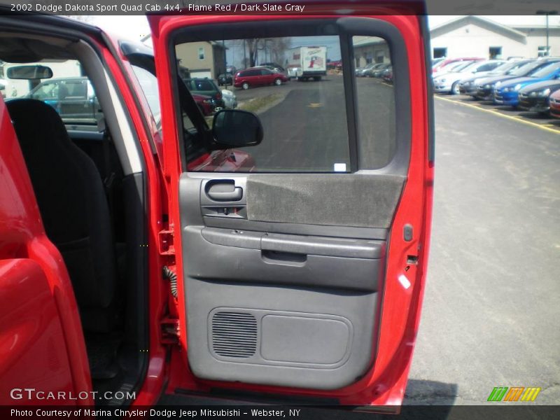 Flame Red / Dark Slate Gray 2002 Dodge Dakota Sport Quad Cab 4x4