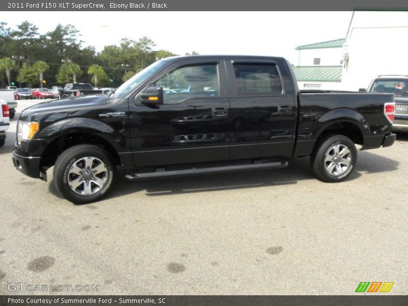 Ebony Black / Black 2011 Ford F150 XLT SuperCrew