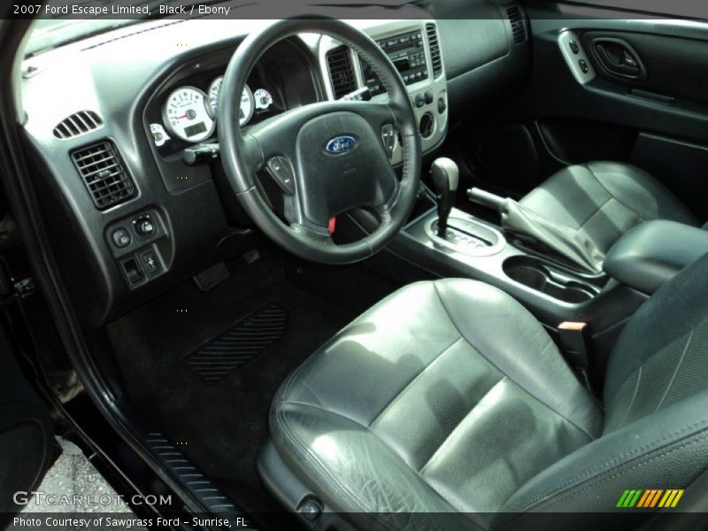 Ebony Interior - 2007 Escape Limited 