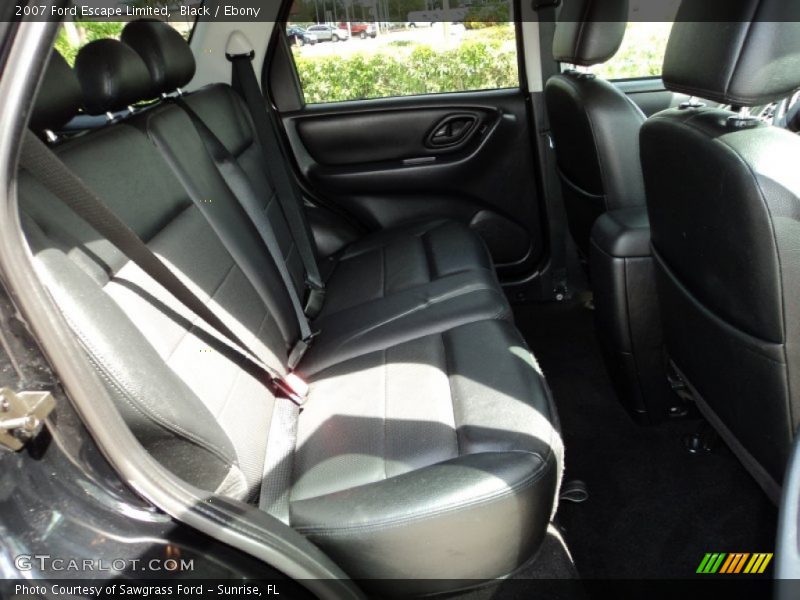 Rear Seat of 2007 Escape Limited