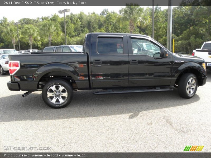 Ebony Black / Black 2011 Ford F150 XLT SuperCrew