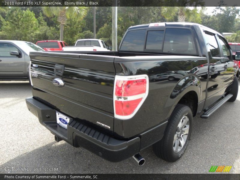 Ebony Black / Black 2011 Ford F150 XLT SuperCrew