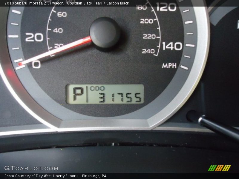 Obsidian Black Pearl / Carbon Black 2010 Subaru Impreza 2.5i Wagon