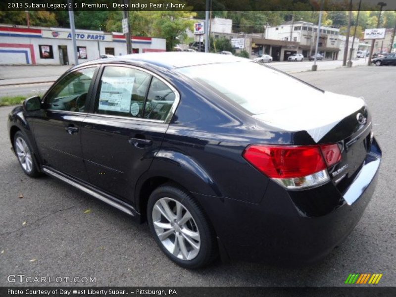 Deep Indigo Pearl / Ivory 2013 Subaru Legacy 2.5i Premium