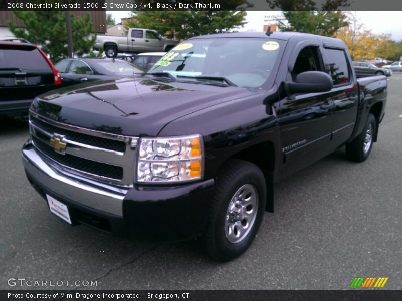 Black / Dark Titanium 2008 Chevrolet Silverado 1500 LS Crew Cab 4x4