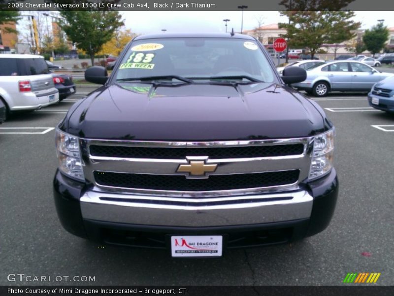 Black / Dark Titanium 2008 Chevrolet Silverado 1500 LS Crew Cab 4x4