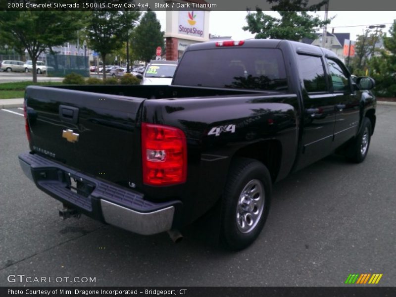 Black / Dark Titanium 2008 Chevrolet Silverado 1500 LS Crew Cab 4x4