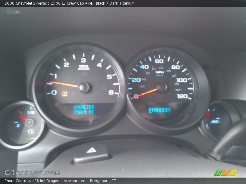 Black / Dark Titanium 2008 Chevrolet Silverado 1500 LS Crew Cab 4x4
