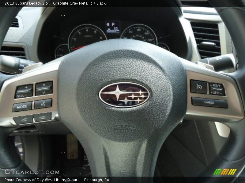 Graphite Gray Metallic / Black 2013 Subaru Legacy 2.5i