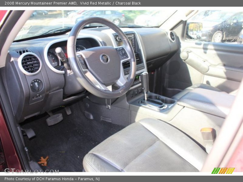 Vivid Red Metallic / Charcoal Black 2008 Mercury Mountaineer Premier AWD