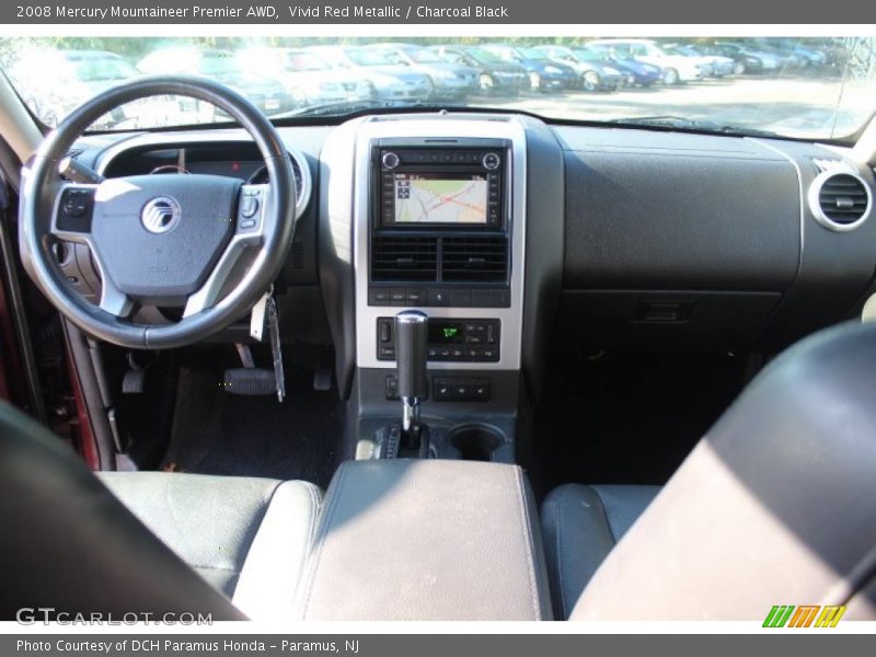 Vivid Red Metallic / Charcoal Black 2008 Mercury Mountaineer Premier AWD