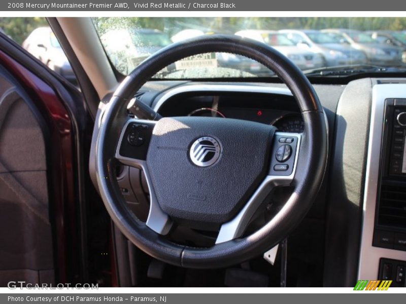 Vivid Red Metallic / Charcoal Black 2008 Mercury Mountaineer Premier AWD