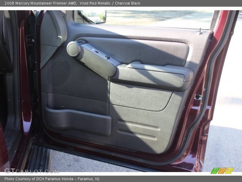 Vivid Red Metallic / Charcoal Black 2008 Mercury Mountaineer Premier AWD