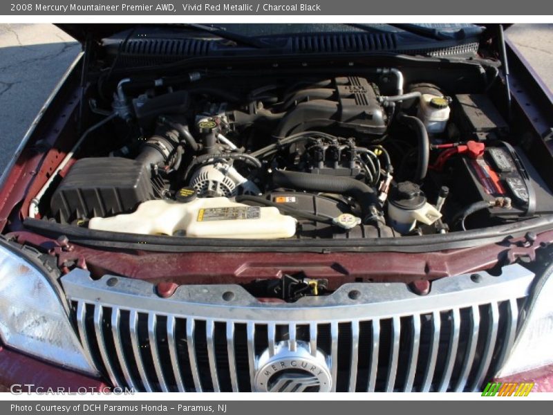 Vivid Red Metallic / Charcoal Black 2008 Mercury Mountaineer Premier AWD