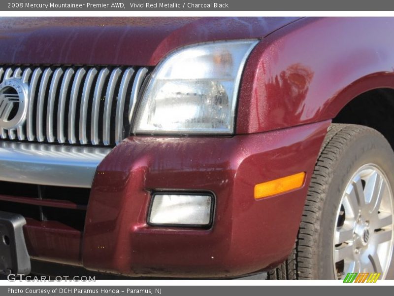 Vivid Red Metallic / Charcoal Black 2008 Mercury Mountaineer Premier AWD