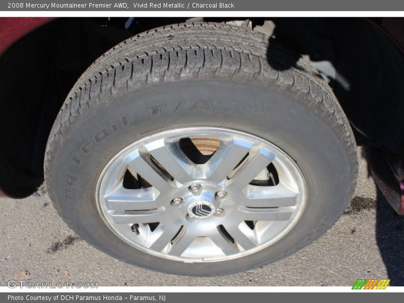 Vivid Red Metallic / Charcoal Black 2008 Mercury Mountaineer Premier AWD