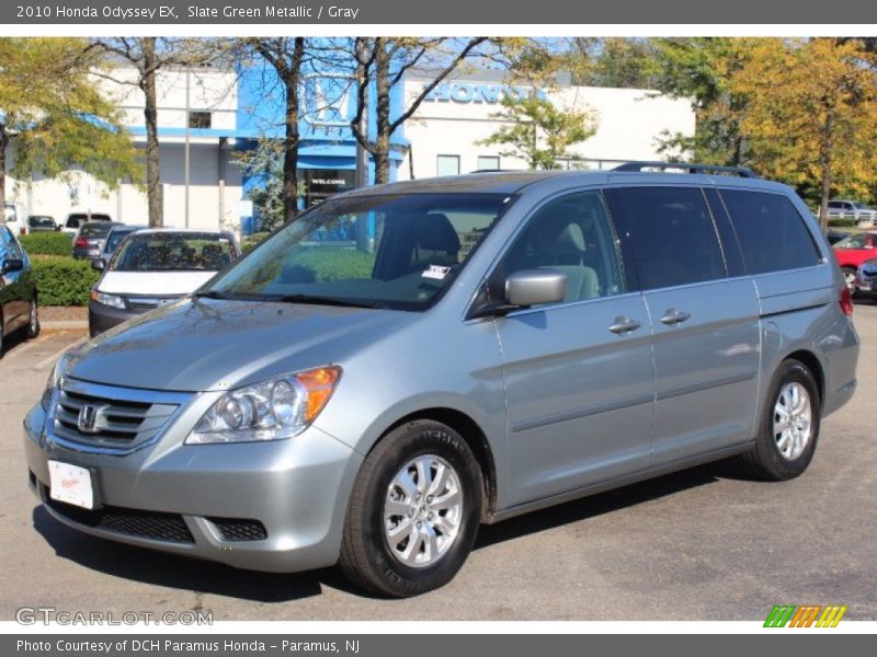 Slate Green Metallic / Gray 2010 Honda Odyssey EX